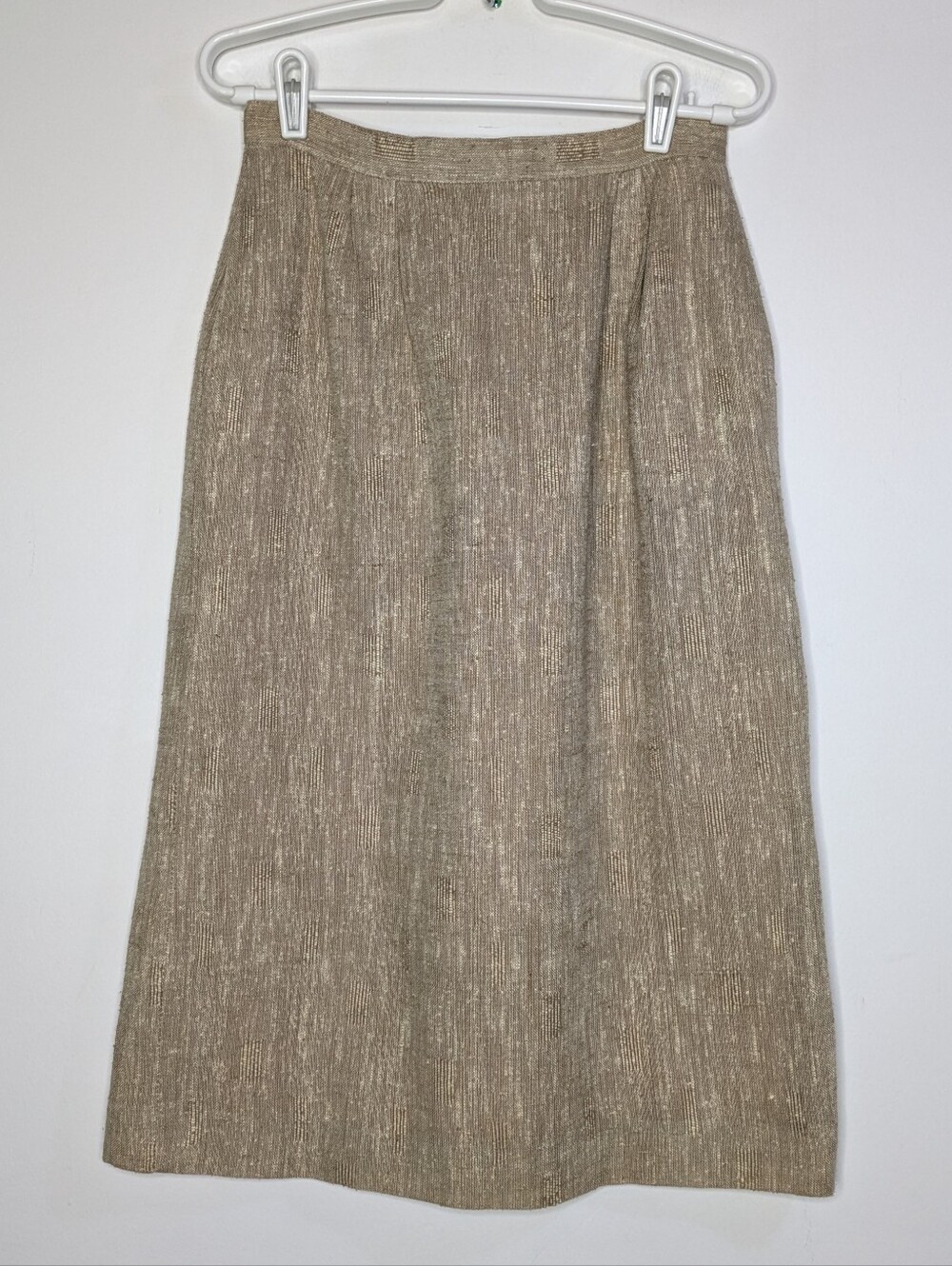 Vintage Gilet Tan Woven Skirt 14